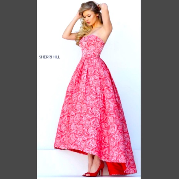 Sherri Hill Floral Dress - Picture 1 of 2